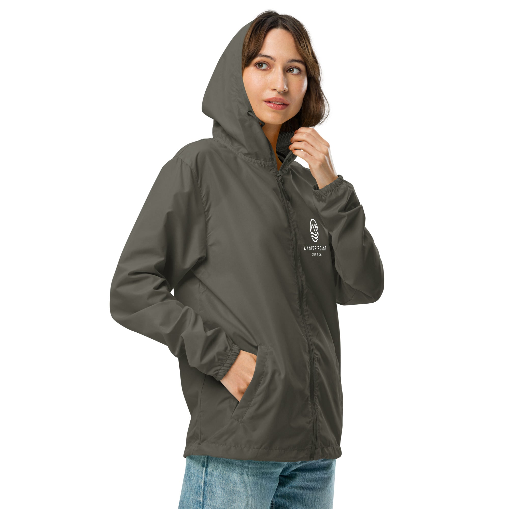 Unisex lightweight zip up windbreaker – Lanier Point Gifts